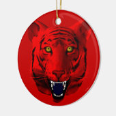 Red Tiger Keramikornament (Links)