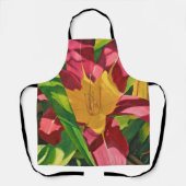 Red Tiger Lily Malerei Schürze (Vorderseite)