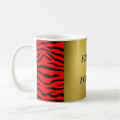 Red Tiger Pattern Kaffeetasse (Links)