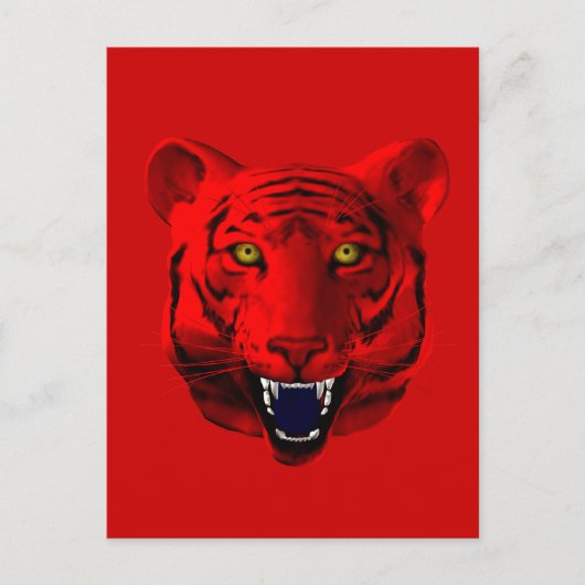 Red Tiger Postkarte (Vorderseite)