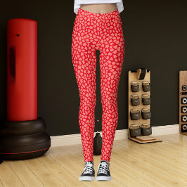 Red Tiger Print Leggings