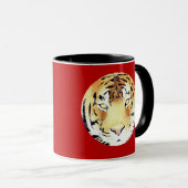 Red Tiger Wasserfarbe Chinesisch Neujahr 2022 Zodi Tasse (VorderseiteRechts)