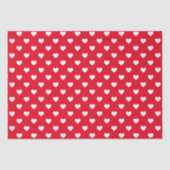 Red Tiny Hearts Valentines Pattern Seidenpapier (Vorderseite)