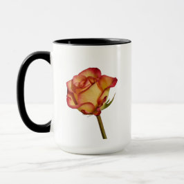 Red Tipped Rose Tasse