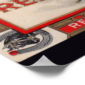 Red Tips Zigarrenlabel Poster (Ecke)