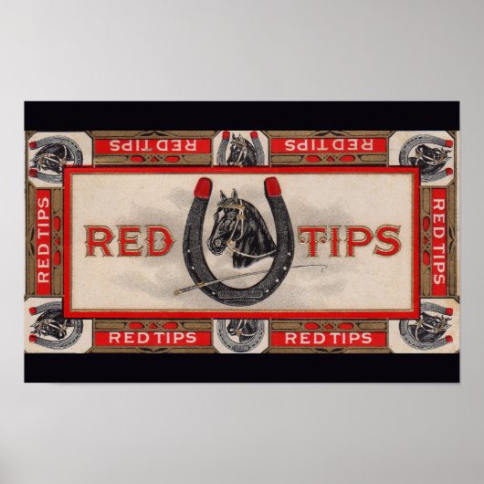 Red Tips Zigarrenlabel Poster (Vorne)