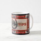 Red Tips Zigarrenlabel print Kaffeetasse (VorderseiteRechts)