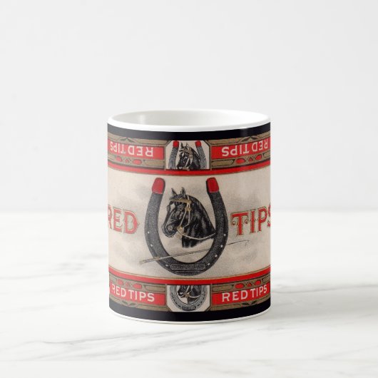 Red Tips Zigarrenlabel print Kaffeetasse (Mittel)
