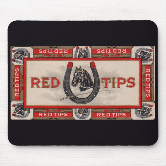 Red Tips Zigarrenlabel print Mousepad (Vorne)
