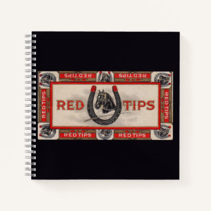 Red Tips Zigarrenlabel print Notizblock