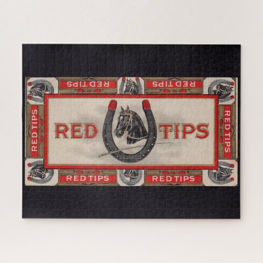 Red Tips Zigarrenlabel Puzzle (Horizontal)