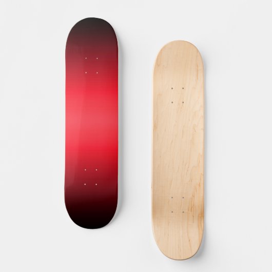 Red to Black Gradient Skateboard (Vorderseite)