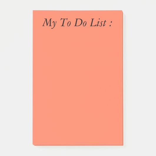 Red To Do List Postit Post-it Klebezettel (Vorderseite)