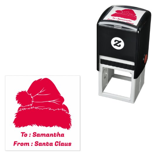 Red To From Santa Claus Xmas Permastempel (Beispiel)