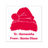 Red To From Santa Claus Xmas Permastempel (Design)