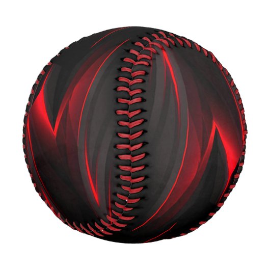Red to Point Abstract Design Baseball (Schrägansicht)
