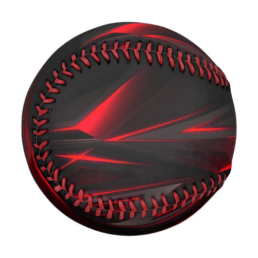 Red to Point Abstract Design Baseball (Vorderseite Links)