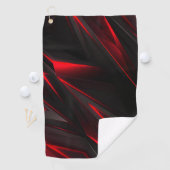 Red to Point Abstract Design Golfhandtuch (Insitu)