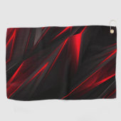 Red to Point Abstract Design Golfhandtuch (Horizontal)