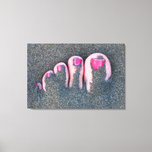 RED TOES 24x36 Leinwanddruck (Vorderseite)