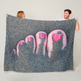 RED TOES FLEECEDECKE