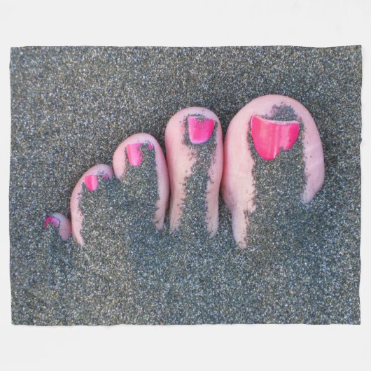 RED TOES FLEECEDECKE (Vorderseite (Horizontal))