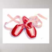 Red Toeshoes Print Poster (Vorne)