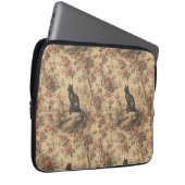 Red Toile Chinoiserie Cat Damask Laptopschutzhülle (Vorne Rechts)