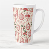 Red Toile Chinoiserie Christmas Ornaments Milchtasse (Rechts)