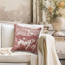 Red Toile de Jouy Jagd Hunde auf dem Lande