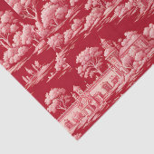 Red Toile de Jouy Seidenpapier (Detail)