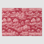 Red Toile de Jouy Seidenpapier (Vorderseite)