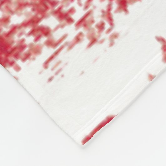 Red Toile Fleecedecke (Ecke)