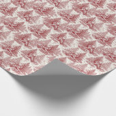 Red Toile Geschenkpapier (Ecke)