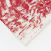 Red Toile Holiday Fleecedecke (Ecke)