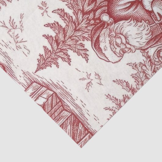Red Toile Seidenpapier (Detail)