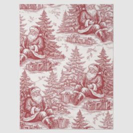 Red Toile Seidenpapier