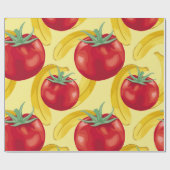 Red tomato and fruits seamless pattern designabstr geschenkpapier (Flach)