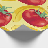 Red tomato and fruits seamless pattern designabstr geschenkpapier (Ecke)