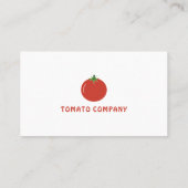 Red Tomato Business Card Visitenkarte (Rückseite)