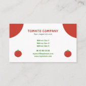 Red Tomato Business Card Visitenkarte (Vorderseite)
