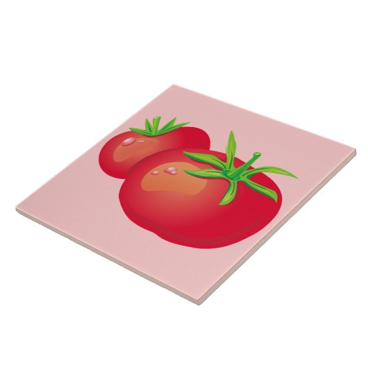 Red Tomato Decorative Kitchenette Tile Fliese (Seite)