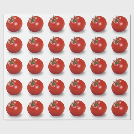 Red Tomato Design Geschenkpapier (Flach)
