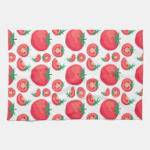 Red Tomato Muster Niedlich so lustig Geschirrtuch (Horizontal)