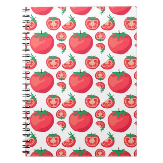 Red Tomato Muster Niedlich so lustig Notizblock (Vorderseite)