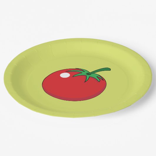 Red Tomato Pappteller (Schrägansicht)