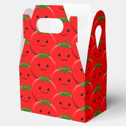 Red Tomato Pattern Geschenkschachtel (Geöffnet)