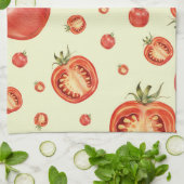 Red Tomato Pattern Geschirrtuch (Gefaltet)