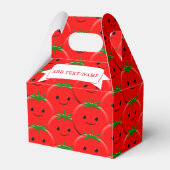 Red Tomato Pattern Individuelle Name Geschenkschachtel (Rückseite)