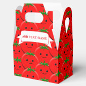 Red Tomato Pattern Individuelle Name Geschenkschachtel (Geöffnet)